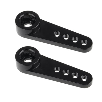 HobbyPark Metal 25T Servo Horn 5mm Spline Gear 25 Teeth Steering Arm for 1/18 RC Cars Trucks Crawler RC Airplane Aircraft Servos Motor (2-Pack)