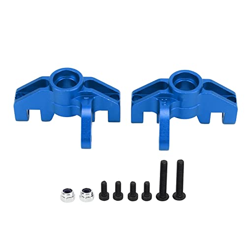 RC Steering Cup, 2pcs Aluminum Alloy Steering Cup Knuckle Upgrade Accessories for LOSI Hammer Rey U4 Rock Racer 1/10 RC Car (Dark Blue - color: Dark Blue