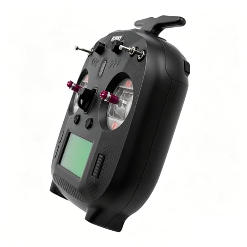FS-ST8 8-10CH 2.4GHz RC Transmitter with FS-SR8 Receiver, AFHDS 2A Protocol, 4096 Resolution Radio Controller for RC Car Boat FPV Drone & Plane