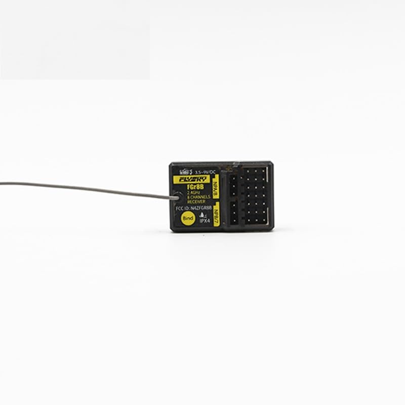 Flysky FGr8B 8CH AFHDS 3 Micro Mini Receiver PWM/PPM/i-Bus Output Compatible with AFHDS 3 Flysky NB4 Plus & NB4 Pro Plus, Waterproof Receiver for RC Cars, RC Boats (HELIDIRECT)