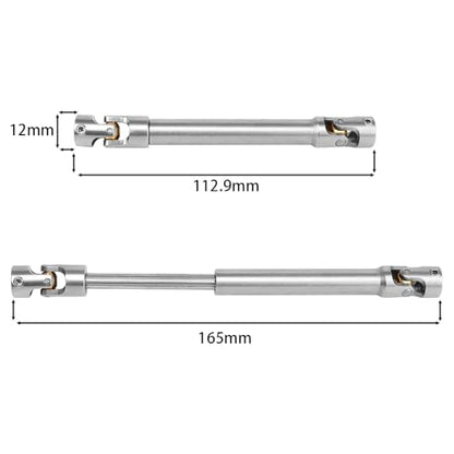 Universal Joint Stainless Steel Drive Shaft for 1/10 RC Crawler TRX4 TRX6 Axial SCX10 II RBX10 RR10 Wraith Capra D90 Redcat GEN8 (M+M)