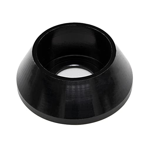 [40PCS] M6 Cone Cup Counterbore Washers, Anodized Aluminum Alloy, Head Washers Gaskets Cup Shim for Screw RC/Car/Motorcycle/Mechanical Accessories Model Parts, Black Color - color: Black, size: M6