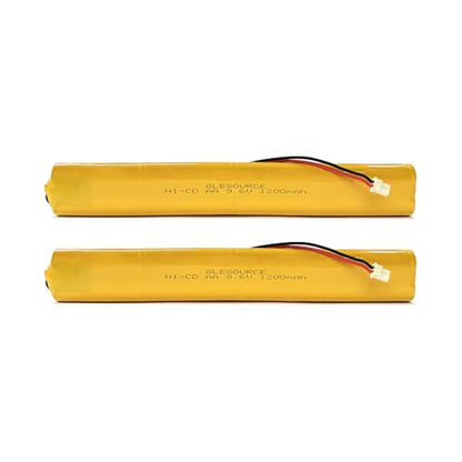 9.6V BBAT0043A Emergency Light Battery, AA*8 1200mAh Batteries Compatible for OSI OSA228 DANTONA CUSTOM-306-U BBAT0044A BAA-96 ELB-B003 Exit Sign Battery Replacement (2 Pack) - color: 2PCS 9.6V 1200mAh battery