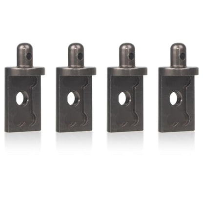 4Pcs Aluminum Body Mounts Body Shell Posts for 1/12 Scale Tamiya CW-01 Chassis Lunch Box Midnight Pumpkin Upgrades Parts (Titanium) - color: Titanium