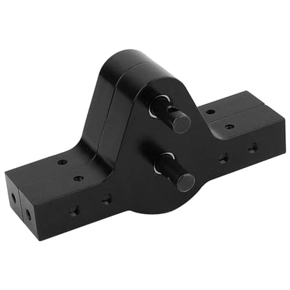RC Transfer Case, Metal Transfer Case with Gear for 1/10 D90 D110 Axial SCX10 RC Crawler Car Model Accessories (Black)