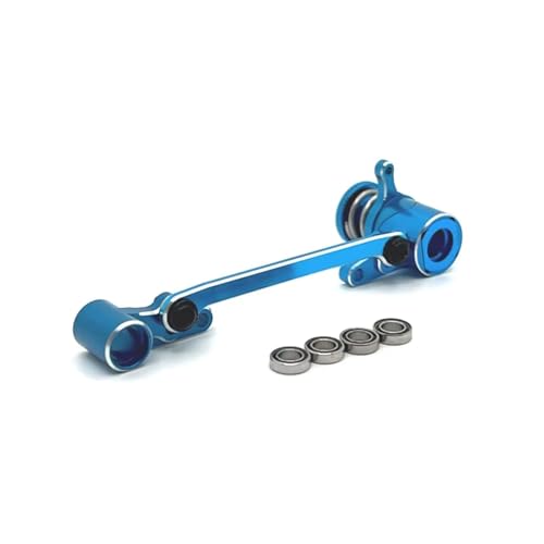 RC Car Accessories Compatible with Wltoys 144001 144010 124007 124008 124016 124017 124018 124019 Metal Steering Assembly RC Car Upgrade Parts Accessories(Blue) - color: Blue
