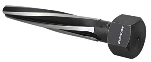 Accusize Industrial Tools Chucking Reamer, 15/16 in, 0523-6045 | HSS Aligning Reamer, 15/16" Dia, 5" Flute, 7" OAL, Hex Shank, Spiral Flute - size: 15/16 inch