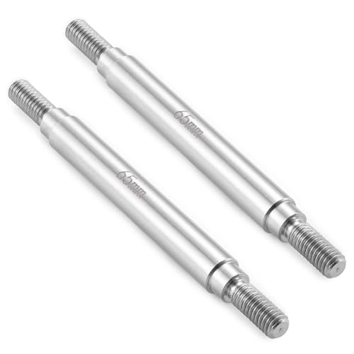 RC Stainless Steel Suspension Links Chassis Linkage Set 65mm | For 1/10 Scale SCX10 TRX4, RC Crawler - size: 65mm