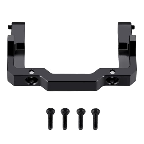 RCLIONS Aluminum Front Bumper Mount with Rear Body Shell Mount for 1/24 AXIAL SCX24 Base Camp Rock Crawler Car Upgrade Parts - style: Front&Rear