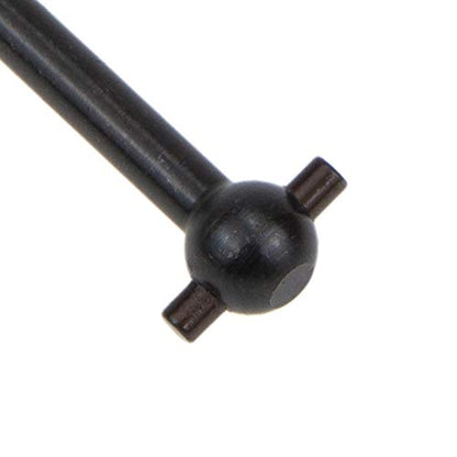Front/Rear Center Driving Dogbone Shaft 08061 63MM #45 Steel Silver Iron Black for 1/10 RC Hobby Model Car HPI HSP,COJOYS,4PCS (Black)