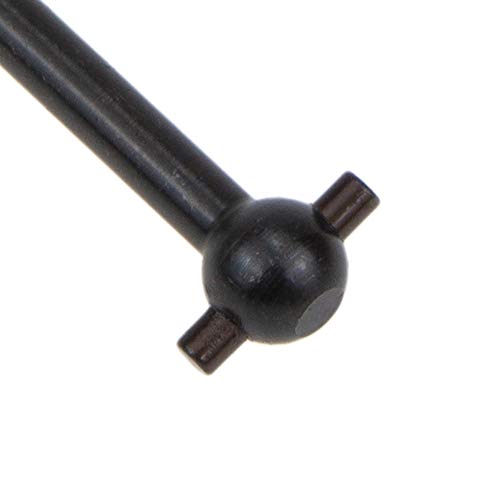 Front/Rear Center Driving Dogbone Shaft 08061 63MM #45 Steel Silver Iron Black for 1/10 RC Hobby Model Car HPI HSP,COJOYS,4PCS (Black)