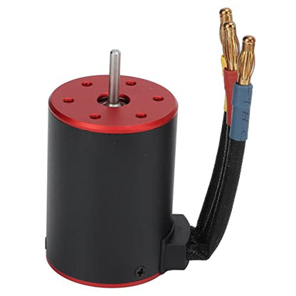 3650 3900KV Brushless Motor with 80A ESC Set, Waterproof Brushless Motor and ESC Combo, High Performance CNC Aluminum Alloy Cooling System for 1/10 1/8 RC Car Truck Off Road Vehicl