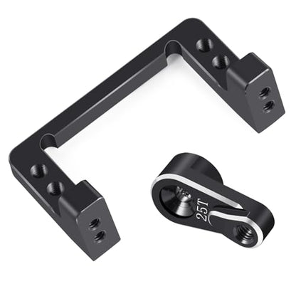 QUE-T Aluminium Servo Mount with Servo Arm for LOSI 1/16 Mini-B 2WD Buggy