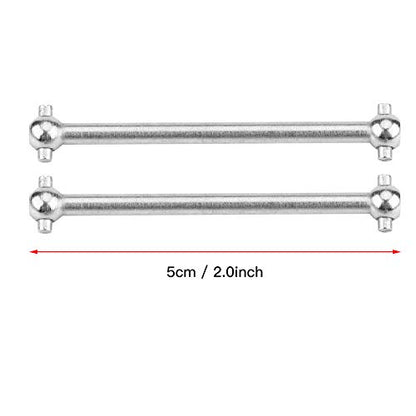 SUNGOOYUE RC Car Drive Shafts, Metal Replacement Dog Bone Axles for A959 A969 A979 | 5cm Zinc Alloy RC Accessories (2-Pack) for Off-Road Racing
