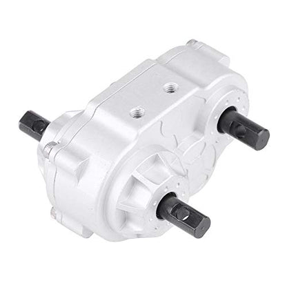 RC Crawler Transfer Case, Metal Construction with Included Screws Metal Upgrade Accessory for 1/10 Scale Off-Road Enthusiasts Hobbyists