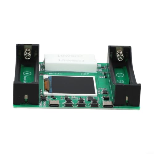 2 Channel for lipo for Battery Tester with Internal Resistance Meter - Digital Capacity Analyzer for RC Cars Drones - USB-C Power Detector 0-99999mAh
