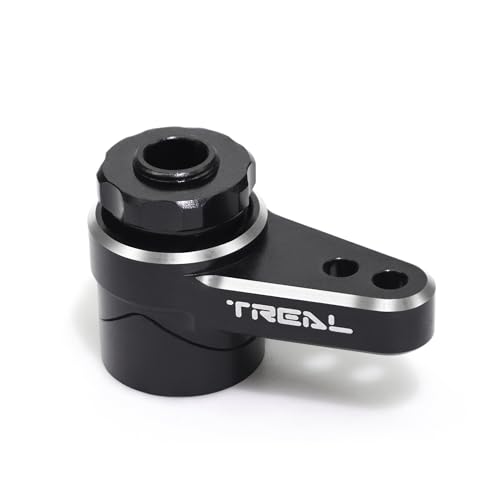 Treal Aluminum 7075 Servo Saver Set 25T for LMT Monster (Black) - color: Black