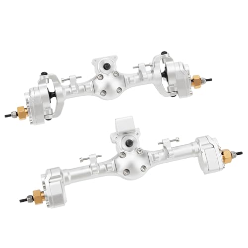 MEUS Racing +6.2mm SCX24 Portal Axles for Axial 1/24 SCX24 RC Crawler (Silver) - color: Silver