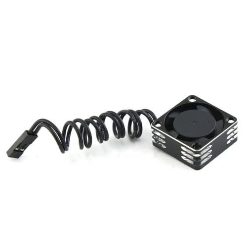 RC Car Repair Kit Rc Car Truck 25x25mm Aluminum Alloy Metal Cooling Fan Motor Esc Efficient Heat Dissipation Modify Upgrade Parts Replacement Accessories - color: Silver