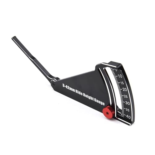 RC Car Ride Height Gauge Aluminum Height & Wheel Rim Camber | 3-42mm Adjustable Ruler