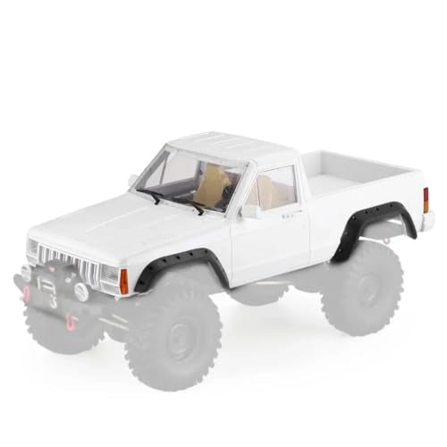 RC Car Hard Body Shell Kit,313mm Wheelbase Cherokee Body Car Shell for 1/10 RC Crawler Axial SCX10 & SCX10 II 90046 90047 TRX4 Kit (White, Pickup A) - color: White, Pickup a