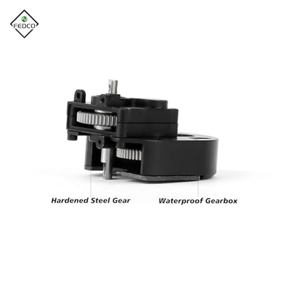 SCX24 Transmission for 370 Motor with Steel Gear for SCX24 Upgrades | SCX24 Gearbox Complete Transmission Case For Axial 1/24 RC Crawler