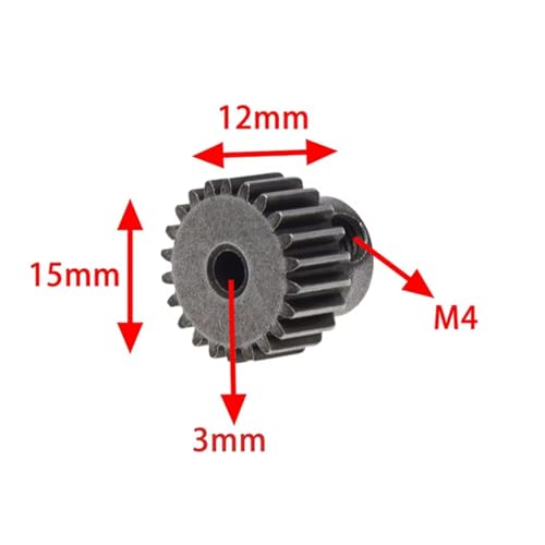 Compatible with Wltoys 104001 1/10 RC Car Upgrade Parts Accessories Motor Gear Pinion Gear RC Assortment