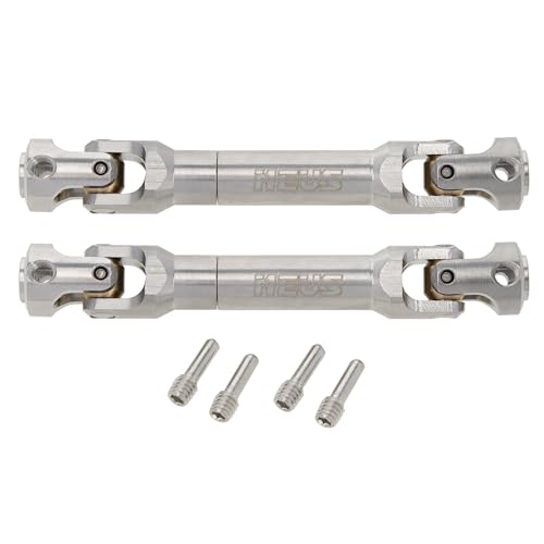 MEUS RACING 2pcs Universal Driveshaft for SCX10 SCX10 II Wraith TRX4 1/10 RC Crawler Upgrades Parts, 75-103mm - size: 75-103mm