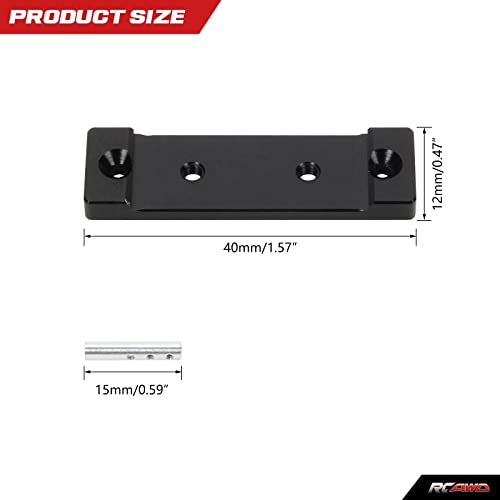 RCAWD Magnets Body Mount for Axial 1/24 SCX24 Upgrades Crawlers, Body Post Aluminum Parts for AXI90081 AXI00001 AXI00002 AXI00005 AXI00006 Black - color: Black