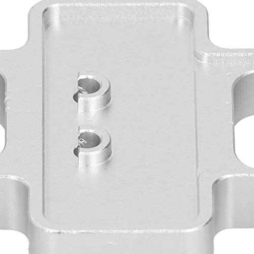 313mm Wheelbase Gearbox Chassis Frame, 1/10 RC Car Metal Upgrade Accessory, Aluminum Alloy Lightweight Base Support Plate with Anodized Finish for Remote Control Vehicles (Silver) - color: Silver