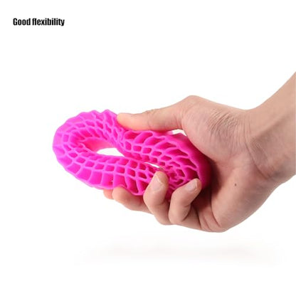 1.9 Inch Silicone Rubber Insert Foam Fit for 118-122mm 4.75" OD 1.9" Wheel Tires Inserts for 1/10 RC Crawler Accessories (Pink) - color: Pink