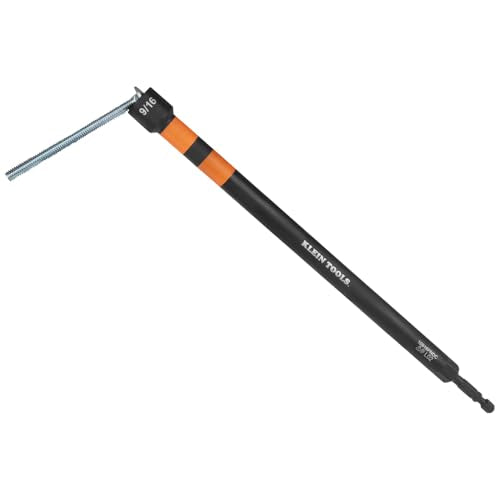 Klein Tools 10916PNDC 9/16-Inch Power Nut Driver, Magnetic Color-Coded Power Nut Driver, Impact-Rated with 10-Inch Extended Reach - size: 9/16" 10-Inch Extended
