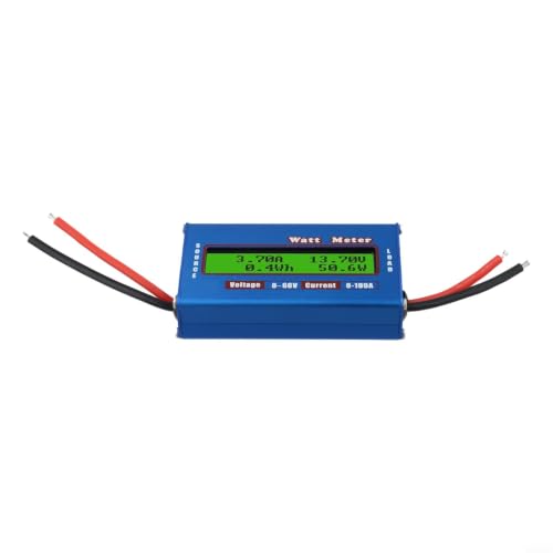 DC Power Analyzer 100A Solar Meter for Battery Test - LCD Display Energy Monitor 4-60V