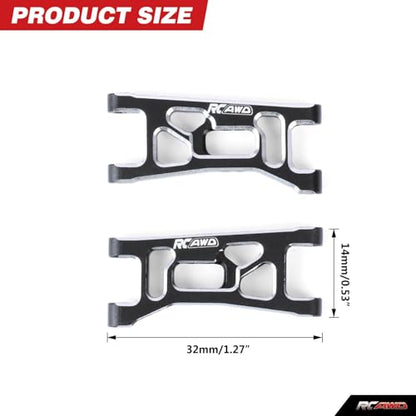 RCAWD Aluminum Front Rear Lower Suspension Arms for Losi Micro-B LOS-1768