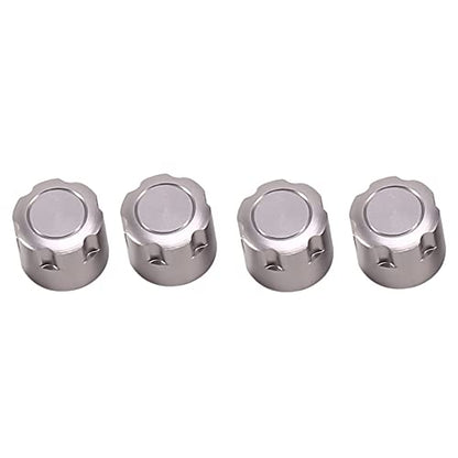 4PCS Aluminum Nut Metal Wheel Nuts for Axial SCX10 TRX4 1/10 RC Crawler Car Parts,Silver