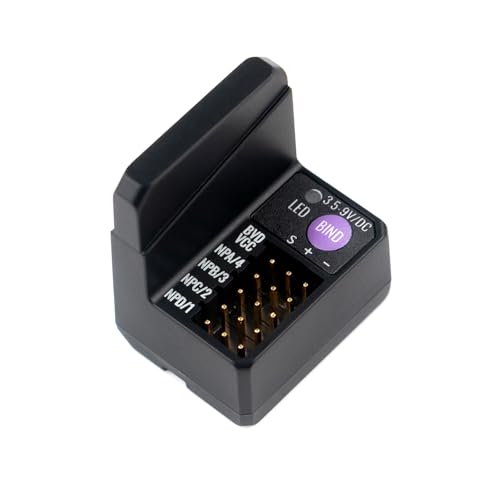FGr4D Receiver Built-in Dual-Antenna PWM/PPM/i-BUS2/S.Bus/i-Bus Output Receiver for All AFHDS 3 Transmitter, Black