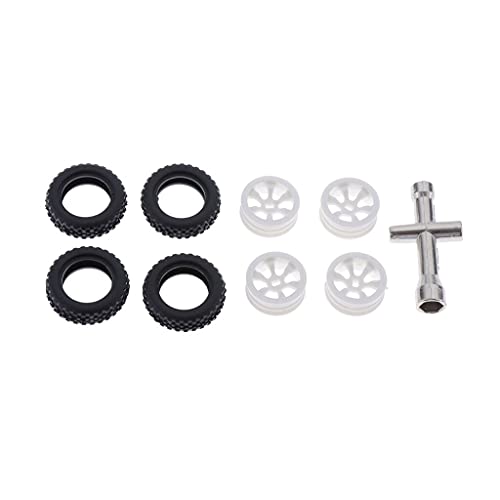 Replacement Part For 1:28 Crawler Car RC Tires And Rims Cement Model K989 Accessories
