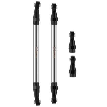 2Pcs Stainless Steel Link Rod Linkage Plastic Link Rod End，85mm | 55mm-155mm，Upgrade Parts，For Axial 1/10 SCX10 TRX4，RC Crawler Car - style: 85mm
