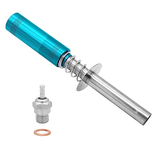 OGRC 1/8 1/10 Igniter & Hot Glow Plug N3 Spark Nitro Engine Parts | RC Igniter and No.3 Spark Hot Glow Plug for Traxxas Kyosho HSP HPI Redcat Nitro Car