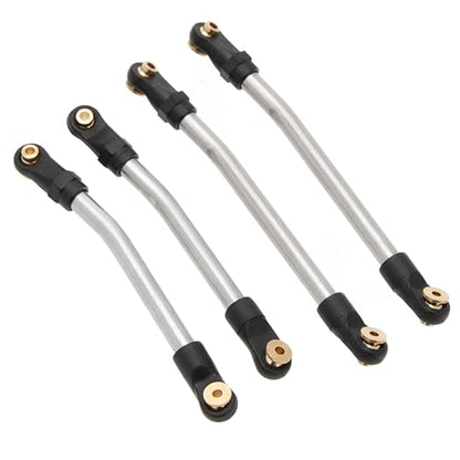 MEUS Racing SCX24 Links High Clearance Chassis Links & Steering Links Set for Axial SCX24 C10 Bronco Wrangler 1/24 RC Crawler, Aluminum - color: Aluminum
