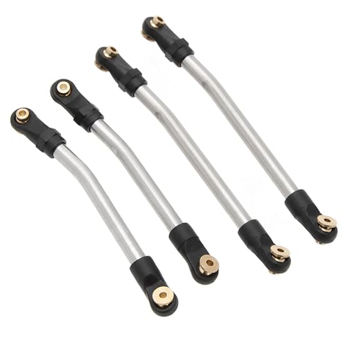 MEUS Racing SCX24 Links High Clearance Chassis Links & Steering Links Set for Axial SCX24 C10 Bronco Wrangler 1/24 RC Crawler, Aluminum - color: Aluminum