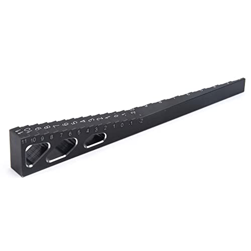 RC Model Car Ride Height Droop Gauge Adjuster Ruler for 1/10 1/16 1/14 RC Touring Car Drift car (Black) - color: Black