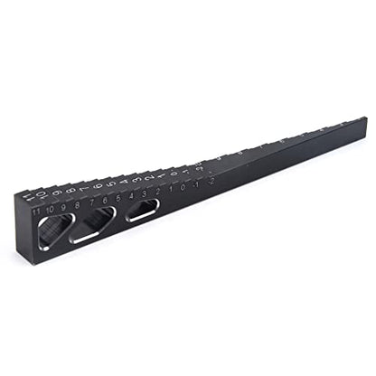 RC Model Car Ride Height Droop Gauge Adjuster Ruler for 1/10 1/16 1/14 RC Touring Car Drift car (Black) - color: Black