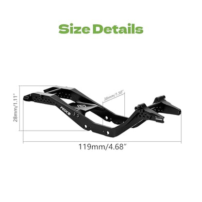 SCX30 LCG Chassis Frame Kit for Axial SCX30 Bronco/Wrangler Upgrades | CNC Adjustable Suspension SCX30 Frame For 1/30 RC Crawler