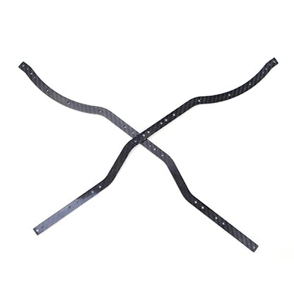 Universal Carbon Fiber Chassis Frame Rails High Precision for Axial SCX10 RC Crawler Car Model Black 16.3 Inch 2 Sheets Screws, Lightweight Durable Easy Installation for RC Hobbyists