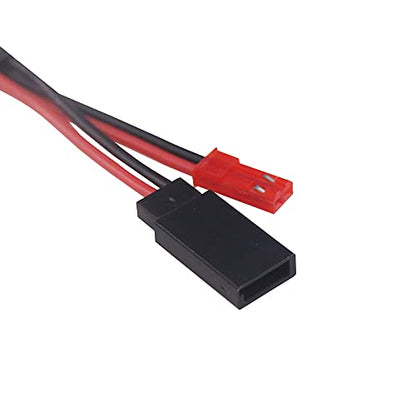 4pcs Servo Wire JR to JST Y Splitter Harness Parallel Wire & JST to JR Male/Female 10cm/4in Servo Connector Adapter Conversion Cable for RC Kits(B190-4)