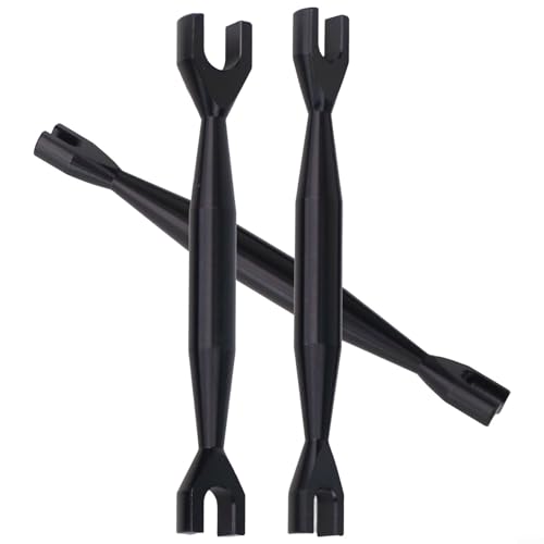 Rc Car Wrench Set, Aluminum Open End Spanner, Double End Tool Kit, 1/10 Rc Crawler Wrench, 3Mm 4Mm 5Mm Nut Driver, Axial Scx10 Tools, Hobby Repair Hand Tools(black) - color: Black