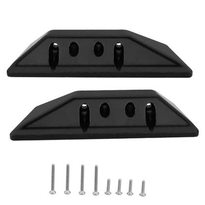 Aluminum Rock Sliders Pedal Side Plate for 1/18 RC Crawler Redcat Ascent-18 Upgrade (Black) - color: Black