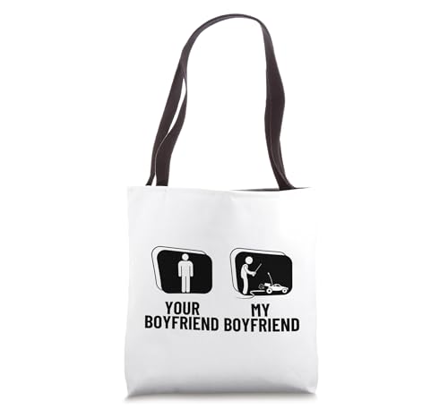 Remote Control Racing Your Boyfriend My Boyfriend RC Cars Tote Bag