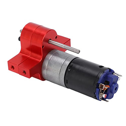 Dilwe RC Motor Gear Box Set, RC Transmission Gear Box with 370 Motor Upgrade Parts for WPL B1 B?1 C14 C?14 1/16 Truck(Red)